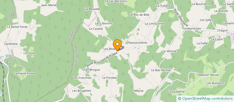 localisation de l'entreprise MONSIEUR BERNARD DE ROCHETTE  ROUFFIGNAC-SAINT-CERNIN-DE-REILHAC