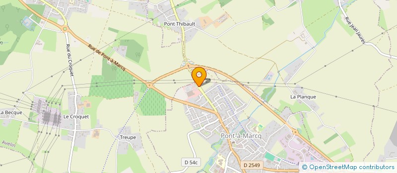 localisation de l'entreprise MONSIEUR BERNARD DE RONNE  PONT-A-MARCQ