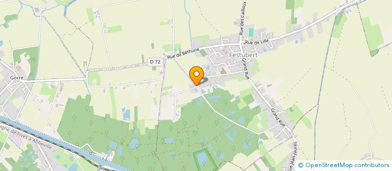 localisation de l'entreprise MONSIEUR BERNARD DEBERSEE  FESTUBERT