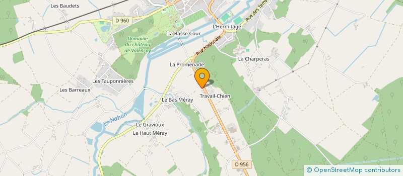 localisation de l'entreprise MONSIEUR BERNARD DEBRAIS à VALENCAY
