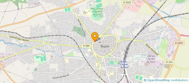 localisation de l'entreprise MONSIEUR BERNARD DEBRION  RIOM