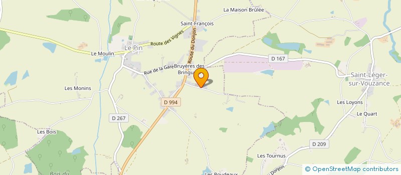 localisation de l'entreprise MONSIEUR BERNARD DECERLE à LE PIN