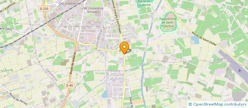 localisation de l'entreprise MONSIEUR BERNARD DECHEZLEPRETRE  CARPENTRAS