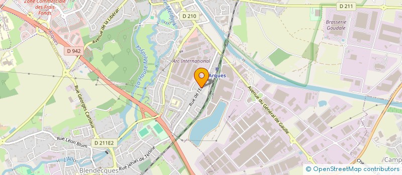 localisation de l'entreprise MONSIEUR BERNARD DECLERCK  ARQUES