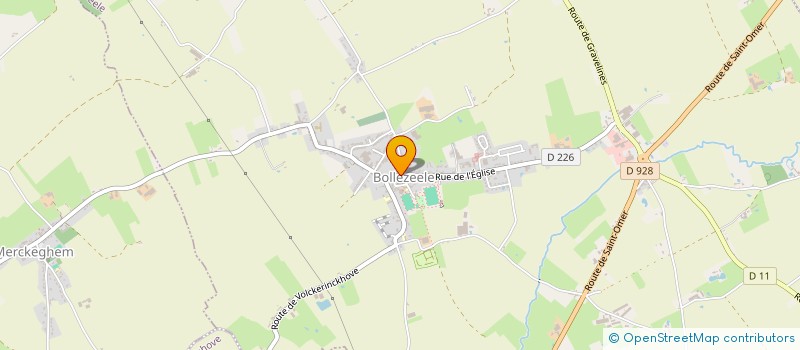 localisation de l'entreprise MONSIEUR BERNARD DECLERCQ  ZEGERSCAPPEL