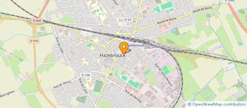 localisation de l'entreprise MONSIEUR BERNARD DEFER à HAZEBROUCK