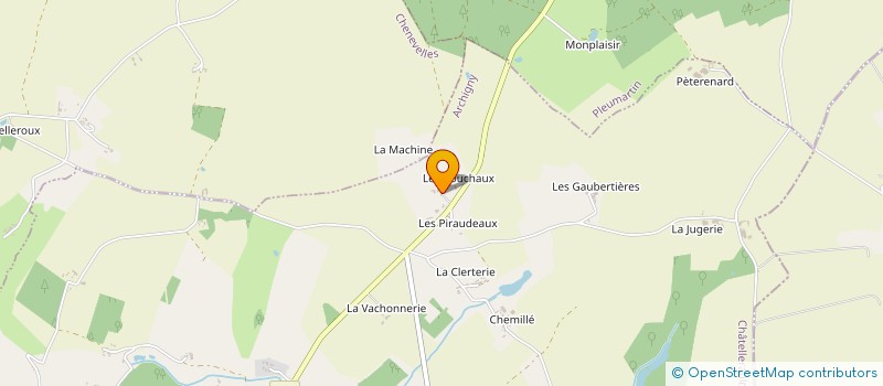 localisation de l'entreprise MONSIEUR BERNARD DEGENNES à ARCHIGNY