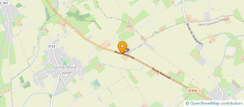 localisation de l'entreprise MONSIEUR BERNARD DEGROOTE  OXELAERE