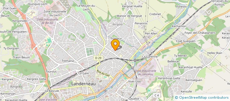 localisation de l'entreprise MONSIEUR BERNARD DELABROY à LANDERNEAU