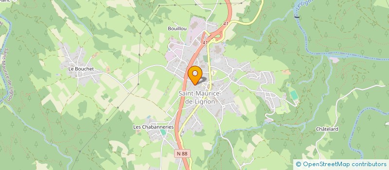localisation de l'entreprise MONSIEUR BERNARD DELAIGUE à ARAULES
