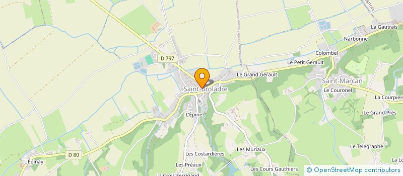 localisation de l'entreprise MONSIEUR BERNARD DELAUNAY  SAINT-BROLADRE