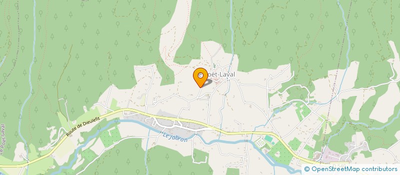 localisation de l'entreprise MONSIEUR BERNARD DELAVIGNE  LE POET-LAVAL