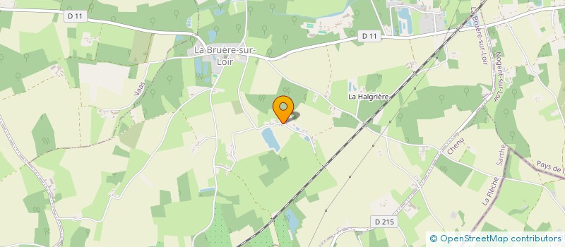 localisation de l'entreprise MONSIEUR BERNARD DELAY  LA BRUERE SUR LOIR