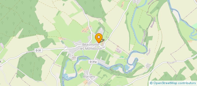 localisation de l'entreprise MONSIEUR BERNARD DELEMER  BEAUMOTTE-AUBERTANS