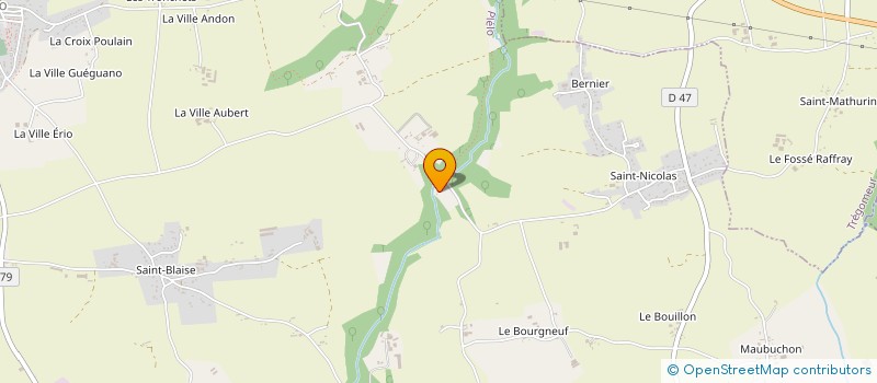 localisation de l'entreprise MONSIEUR BERNARD DELMAS  PLELO