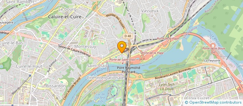 localisation de l'entreprise MONSIEUR BERNARD DELOLME  CALUIRE-ET-CUIRE