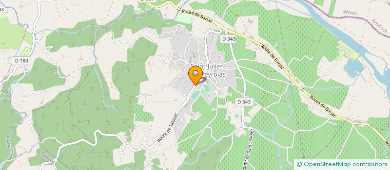 localisation de l'entreprise MONSIEUR BERNARD DELOLY  SAINT-JULIEN-DE-PEYROLAS