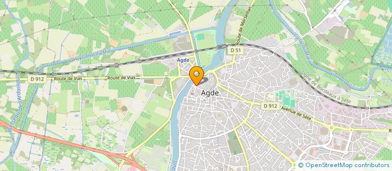 localisation de l'entreprise MONSIEUR BERNARD DELONGVERT à AGDE