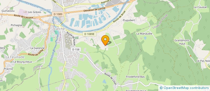 localisation de l'entreprise MONSIEUR BERNARD DELPY  LARCHE