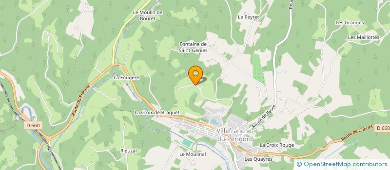 localisation de l'entreprise MONSIEUR BERNARD DELRIEU à VILLEFRANCHE-DU-PERIGORD