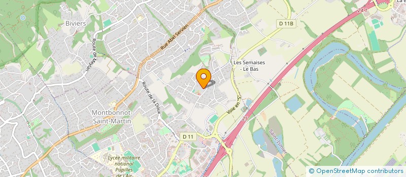 localisation de l'entreprise MONSIEUR BERNARD DENIS  MONTBONNOT-SAINT-MARTIN