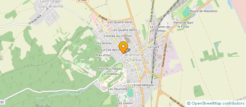 localisation de l'entreprise MONSIEUR BERNARD DENIS  BRIENNE-LE-CHATEAU