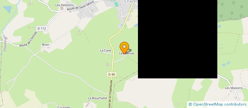 localisation de l'entreprise MONSIEUR BERNARD DENIZOT  CHAZEMAIS