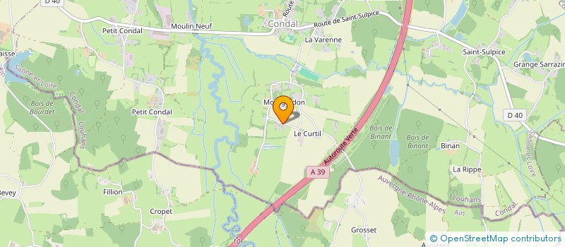 localisation de l'entreprise MONSIEUR BERNARD DEPOLLIER  CONDAL