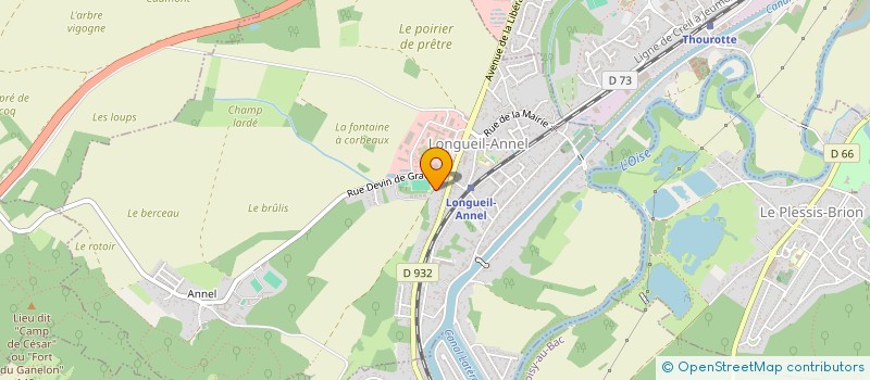localisation de l'entreprise MONSIEUR BERNARD DEPUILLE à THOUROTTE