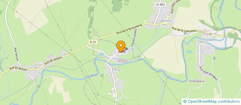 localisation de l'entreprise MONSIEUR BERNARD DEROUBAIX  HIRSON