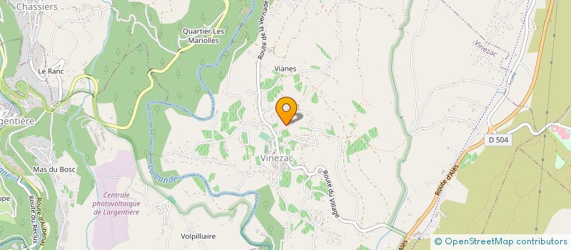 localisation de l'entreprise MONSIEUR BERNARD DESAIRE  VINEZAC