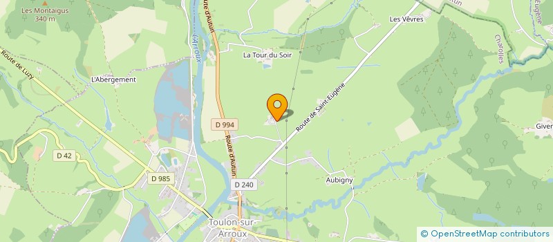 localisation de l'entreprise MONSIEUR BERNARD DESCHAMPS  TOULON-SUR-ARROUX