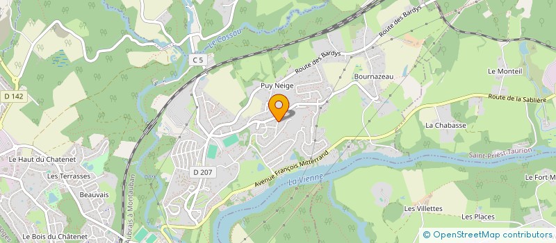 localisation de l'entreprise MONSIEUR BERNARD DESLIOT  LE PALAIS-SUR-VIENNE