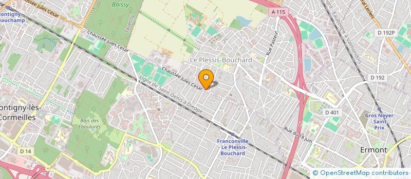 localisation de l'entreprise MONSIEUR BERNARD DESMARETS à LE PLESSIS-BOUCHARD