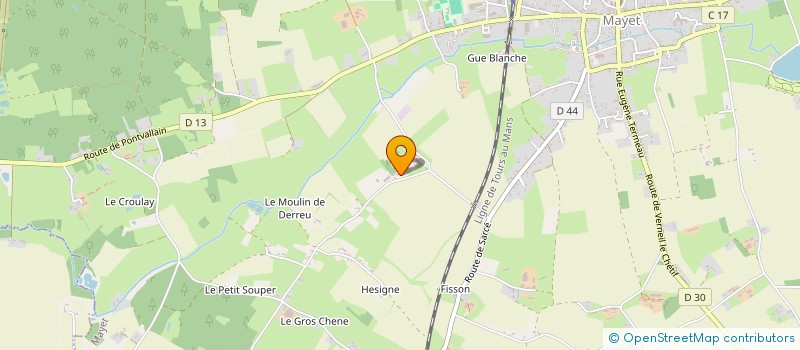 localisation de l'entreprise MONSIEUR BERNARD DESOEUVRE  MAYET