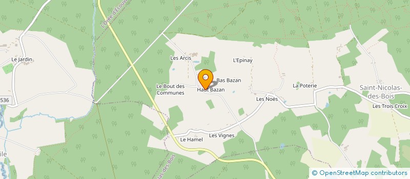 localisation de l'entreprise MONSIEUR BERNARD DESPIERRES à SAINT-NICOLAS-DES-BOIS