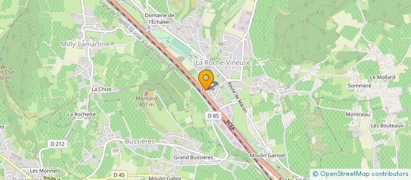 localisation de l'entreprise MONSIEUR BERNARD DESROCHES à LA ROCHE-VINEUSE