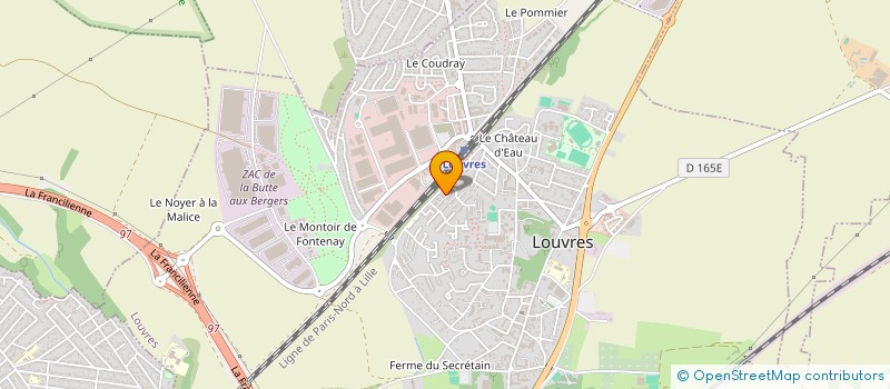 localisation de l'entreprise MONSIEUR BERNARD DESROCHES  LOUVRES