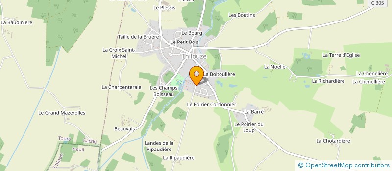 localisation de l'entreprise MONSIEUR BERNARD DEVAUD  THILOUZE