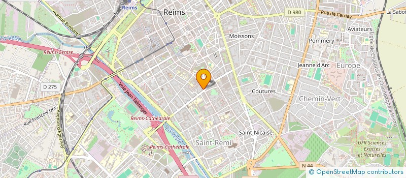 localisation de l'entreprise MONSIEUR BERNARD DEVIE  REIMS