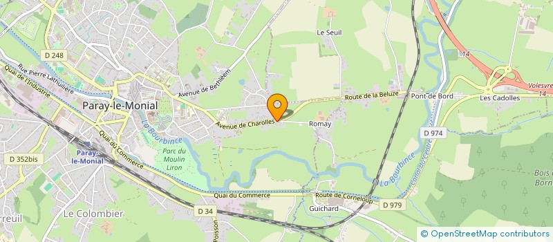 localisation de l'entreprise MONSIEUR BERNARD DEVILLARD  PARAY-LE-MONIAL