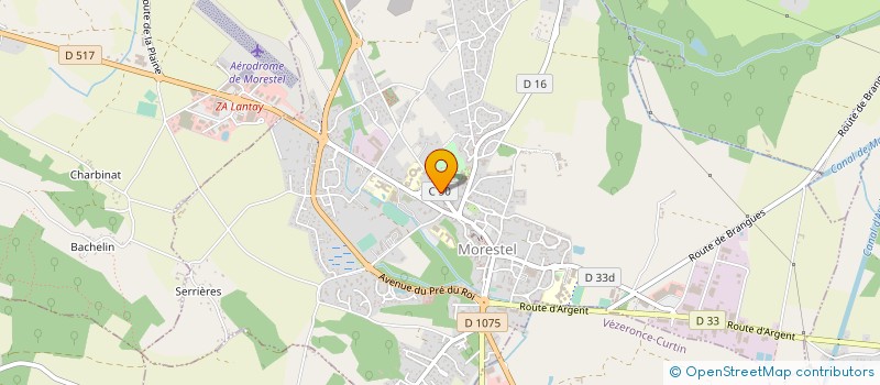 localisation de l'entreprise MONSIEUR BERNARD DEVILLER  MORESTEL