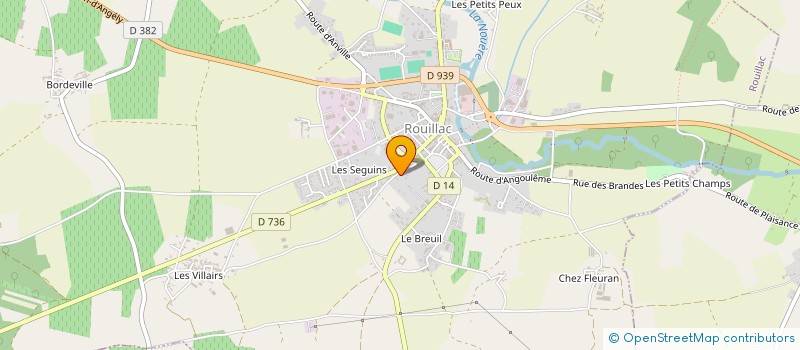 localisation de l'entreprise MONSIEUR BERNARD DEVINEAU à ROUILLAC