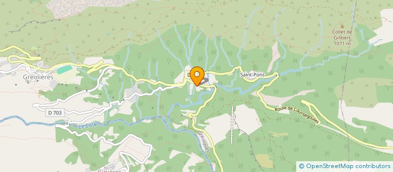 localisation de l'entreprise MONSIEUR BERNARD DEXMIER  GREOLIERES