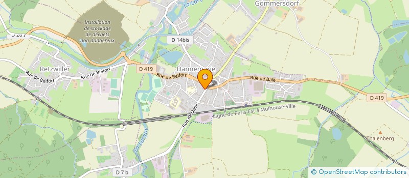 localisation de l'entreprise MONSIEUR BERNARD DIETEMANN  RETZWILLER