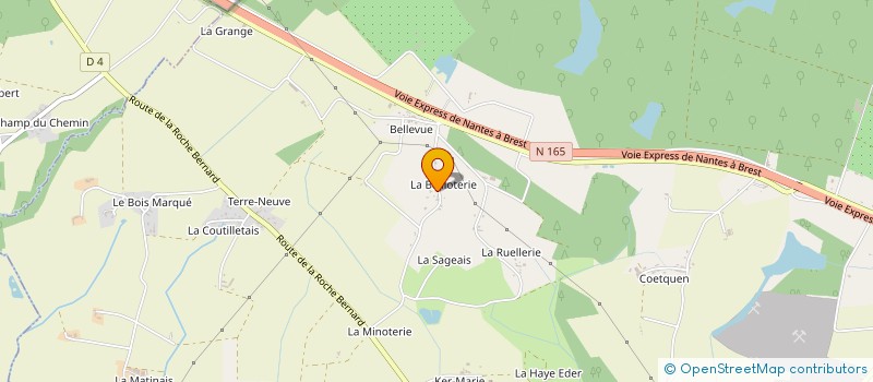 localisation de l'entreprise MONSIEUR BERNARD DILE  MISSILLAC