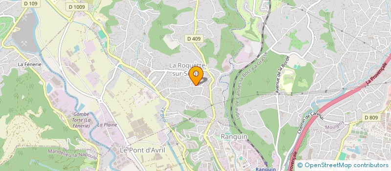 localisation de l'entreprise MONSIEUR BERNARD DINI à LA ROQUETTE-SUR-SIAGNE