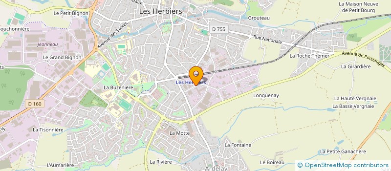 localisation de l'entreprise MONSIEUR BERNARD DION à LES HERBIERS
