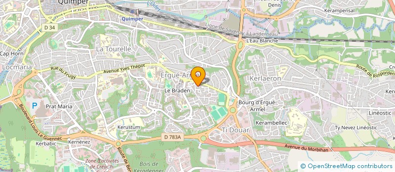 localisation de l'entreprise MONSIEUR BERNARD DOARE à QUIMPER