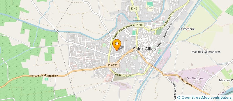 localisation de l'entreprise MONSIEUR BERNARD DODE  SAINT-GILLES